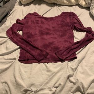 M crop long sleeve
